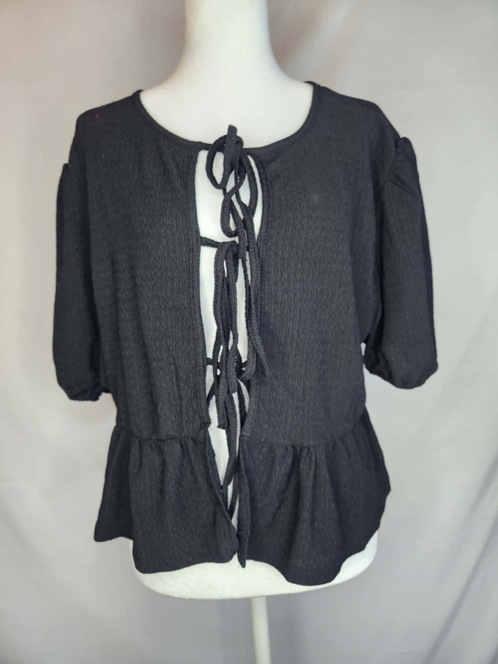 Front tie blouse